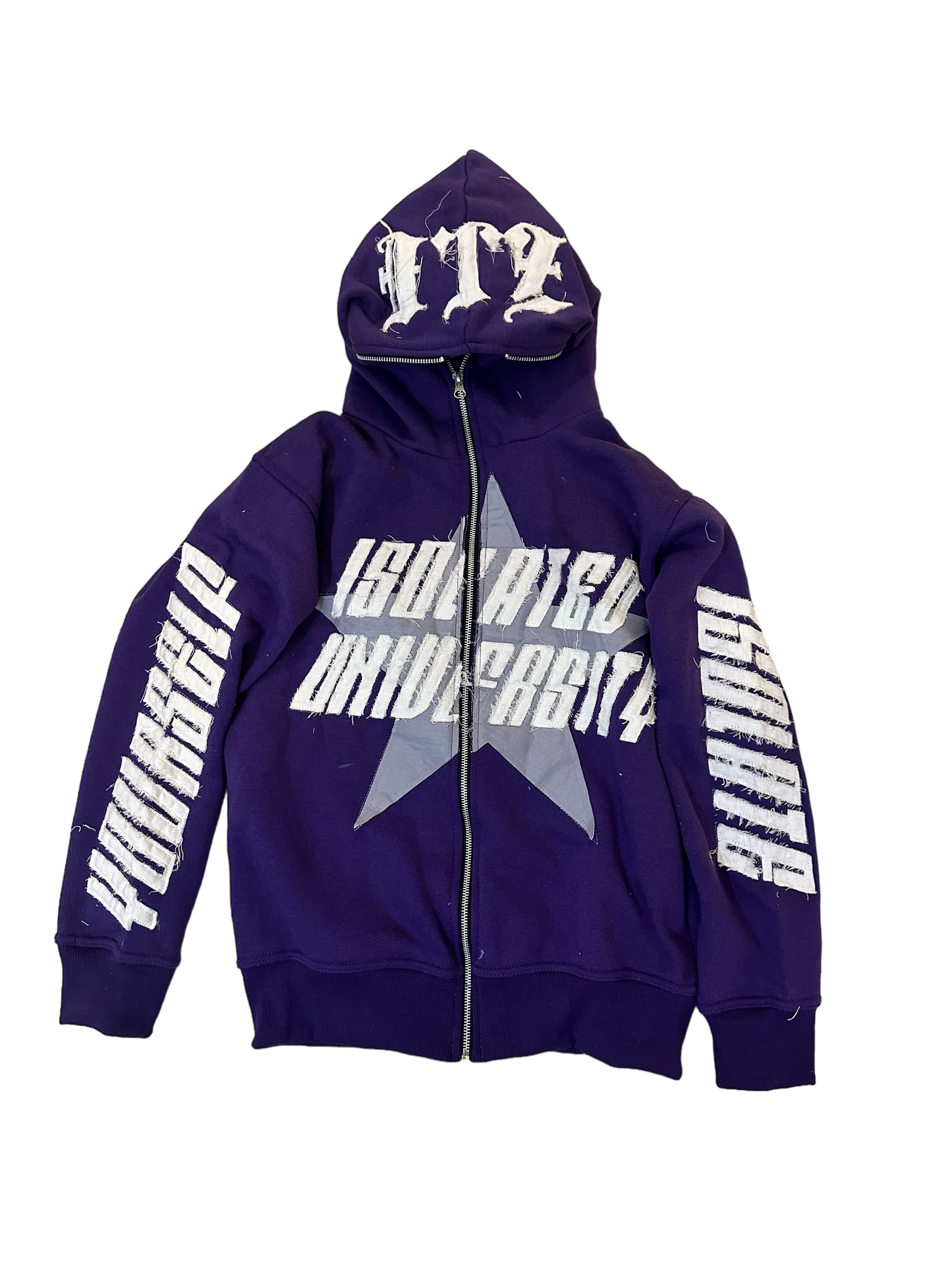 +++ Isolated University Purple Jacket