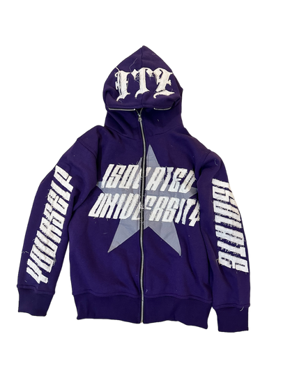 +++ Isolated University Purple Jacket